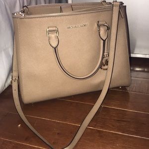 Michael Kors Saffiano Leather Shoulder Bag